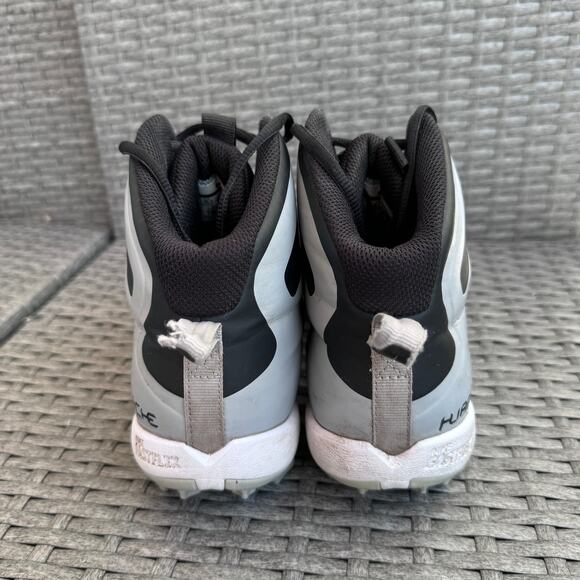 Nike Huarache Fastflex Football Cleats Lace Up 923429-015 Black Gray Mens‎ 10.5 - Picture 5 of 8